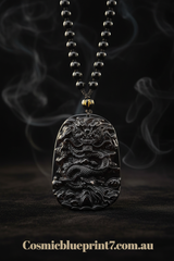 Black Obsidian Dragon Pendant - Hero Shot