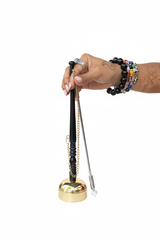 Black Pendulum with Gold Chain