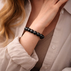 Black Obsidian Bracelet - Protection & Grounding Crystal