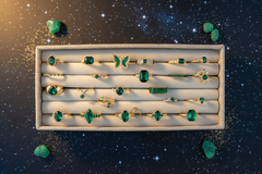 Emerald Green Gold Ring Collection
