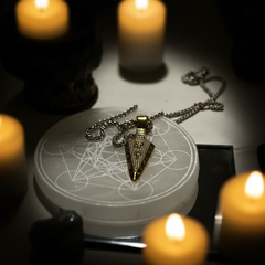 Gold Arrowhead Sacred Geometry Necklace