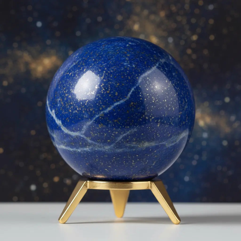 Lapis Lazuli Crystal Sphere - Alternative View